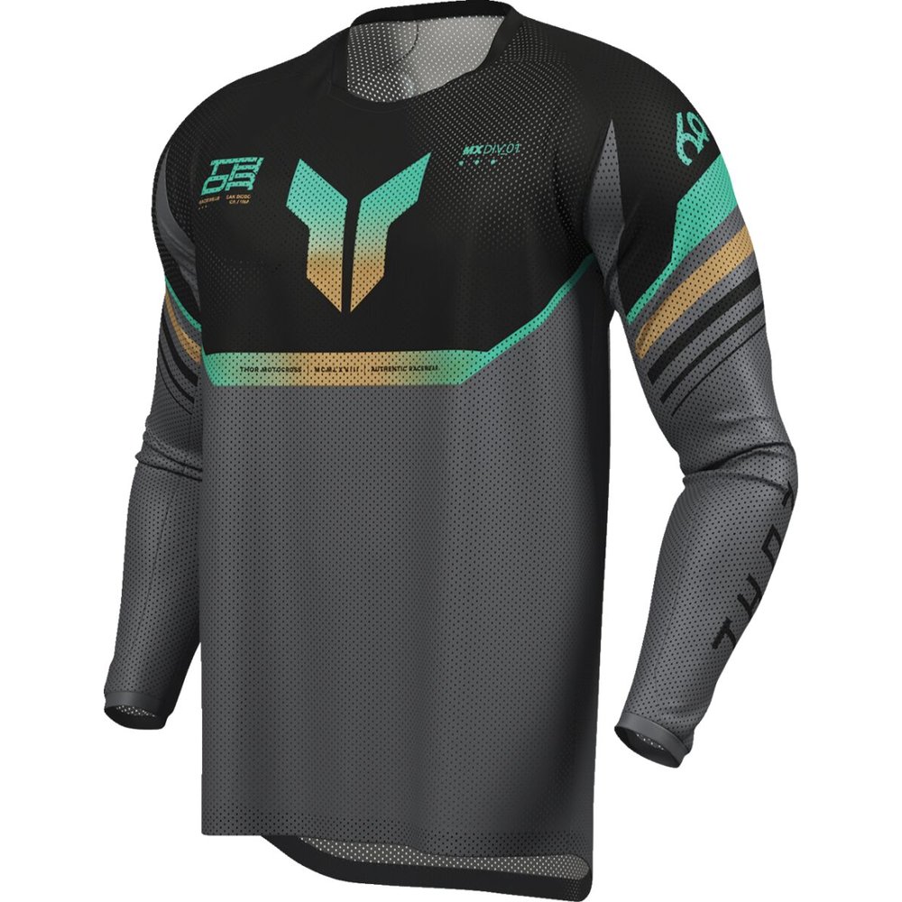 THOR Launchmode Raptor Air Vent Jersey schwarz/grau
