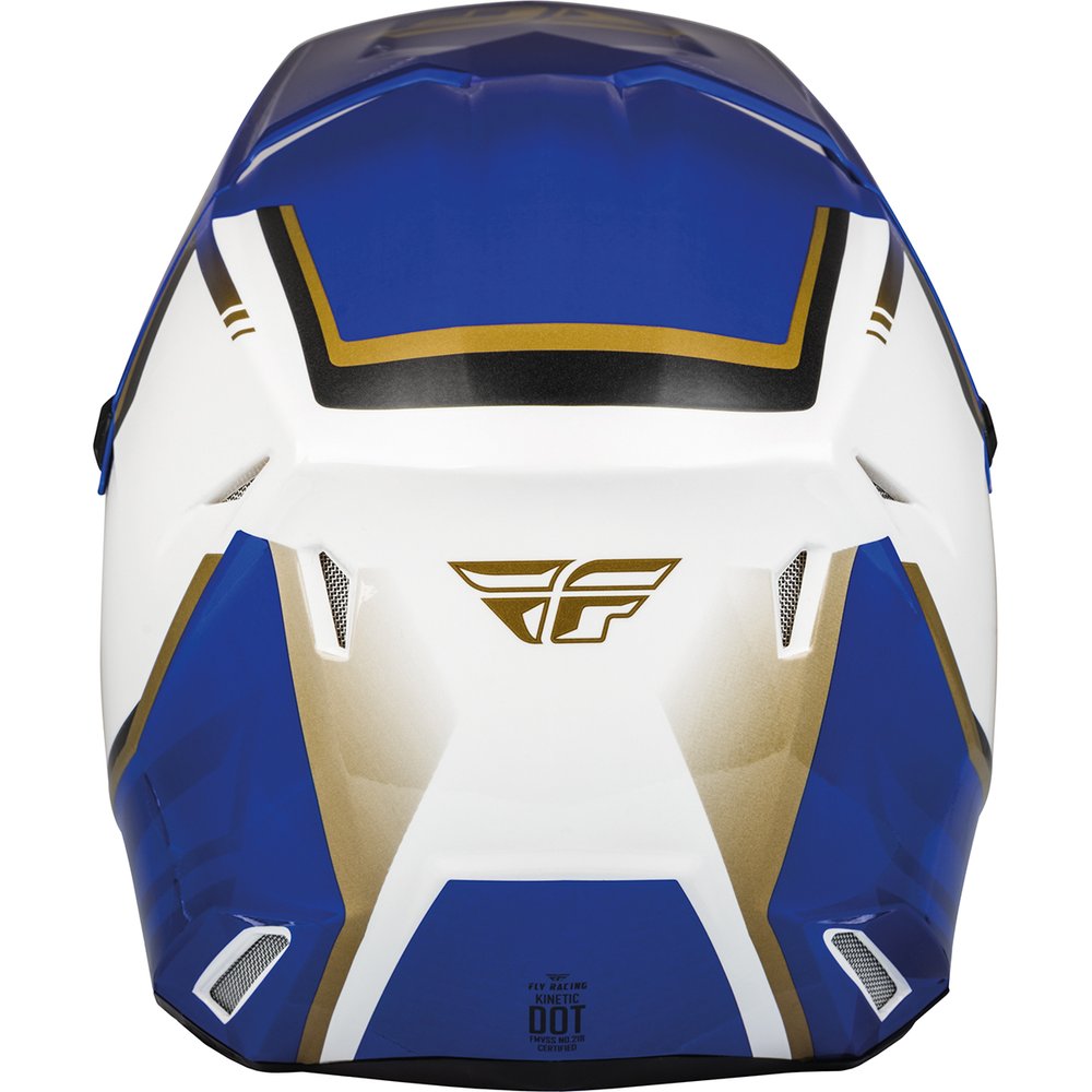 FLY Kinetic Vision Motocross Helm weiss blau