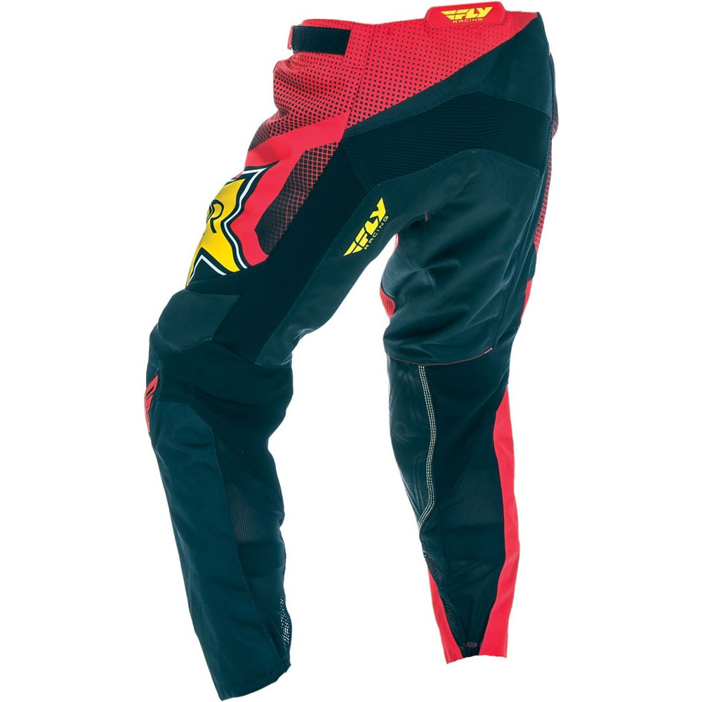 FLY Kinetic Rockstar Motocross Hose rot schwarz FLY Kinetic Rockstar Motocross Hose rot schwarz