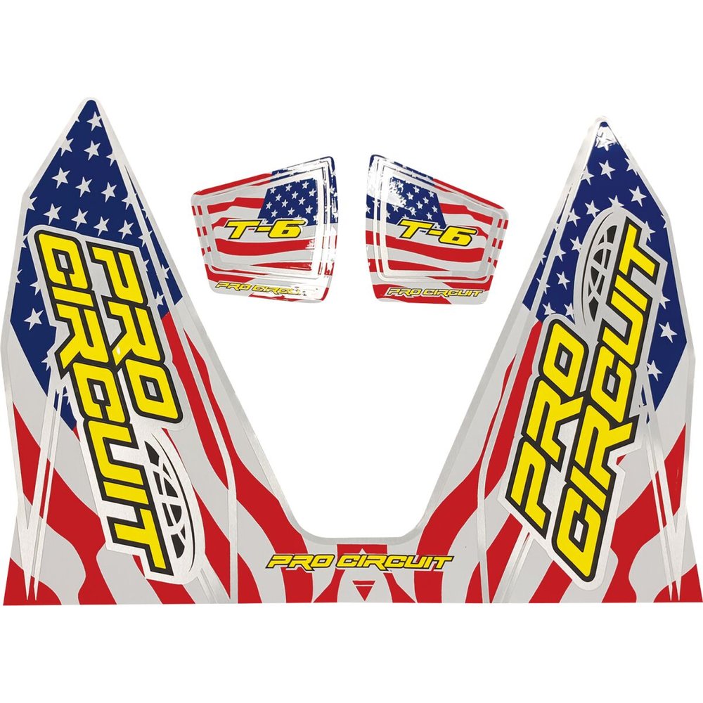 PRO CIRCUIT Ersatz-Aufkleber T-6 USA PRO CIRCUIT Ersatz-Aufkleber T-6 USA