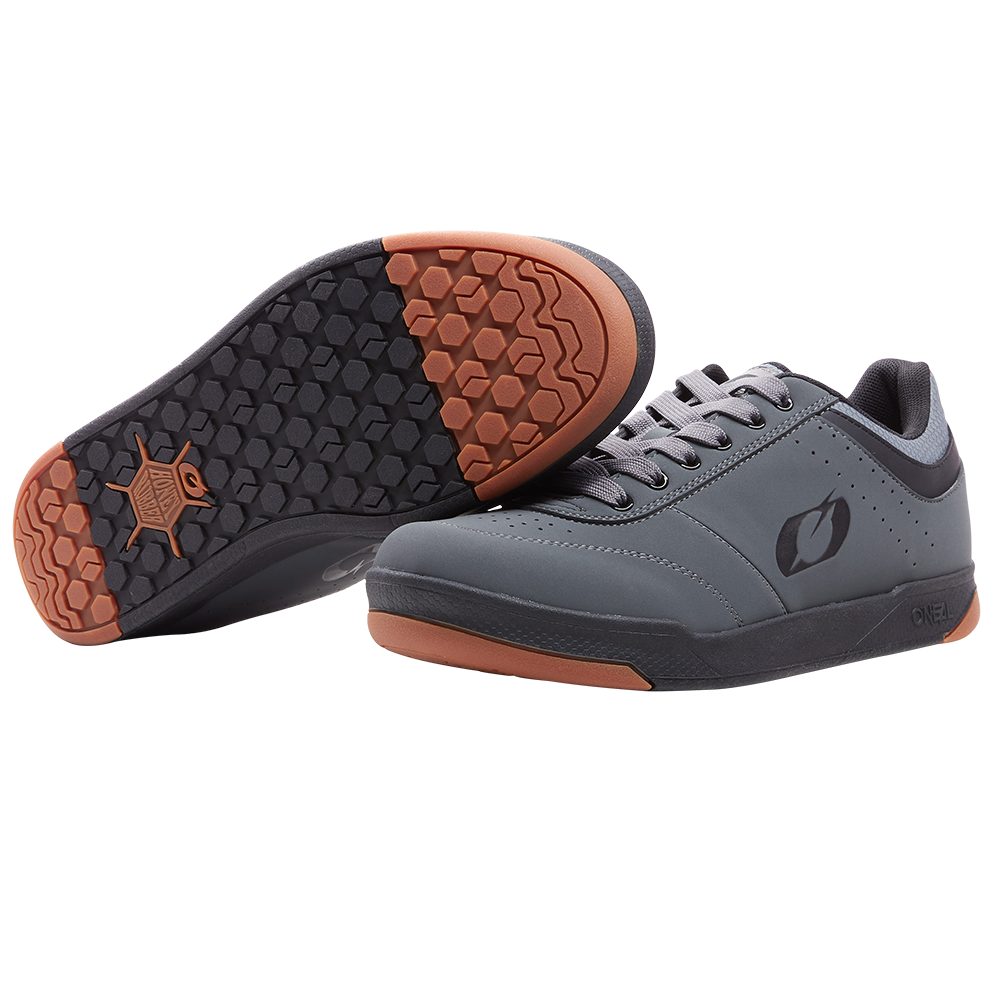 ONEAL Pumps Flat V.22 MTB Schuhe grau schwarz ONEAL Pumps Flat V.22 MTB Schuhe grau schwarz