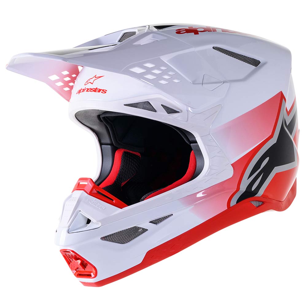 ALPINESTARS Supertech M10 Unit Motocross Helm rot weiss