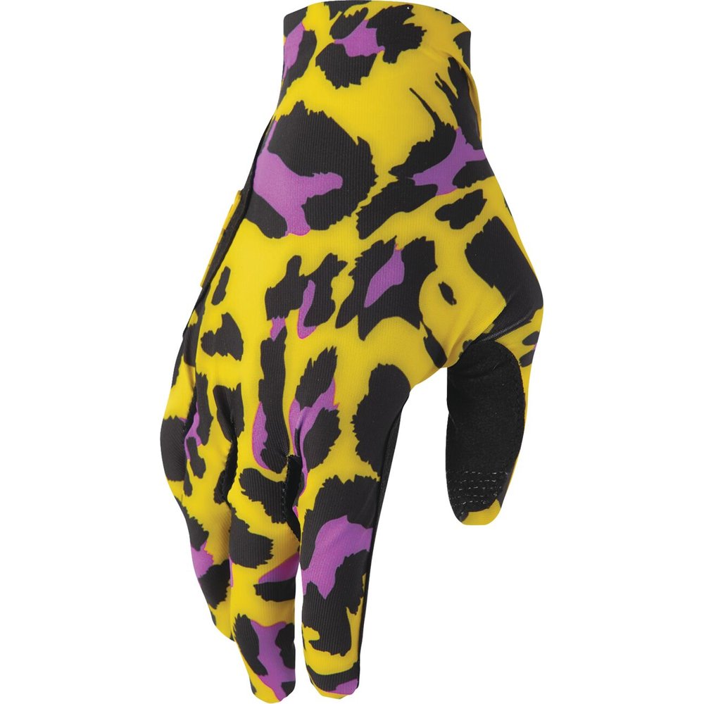 THOR Sportmode Cheetah Handschuhe gelb/lila