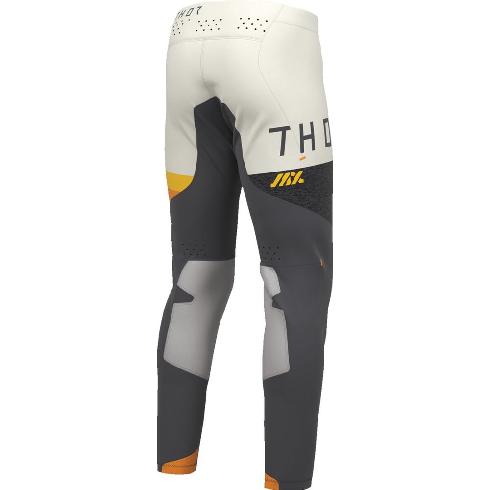 THOR Sportmode League Motocross Hose grau/gelb/weiss/orange