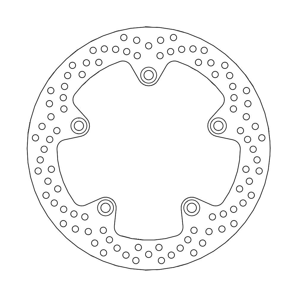 MOTO-MASTER Bremsscheibe Halo hinten