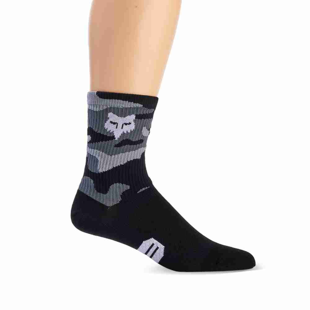 FOX 6" RANGER SOCK MTB-Socken Schwarz Camo