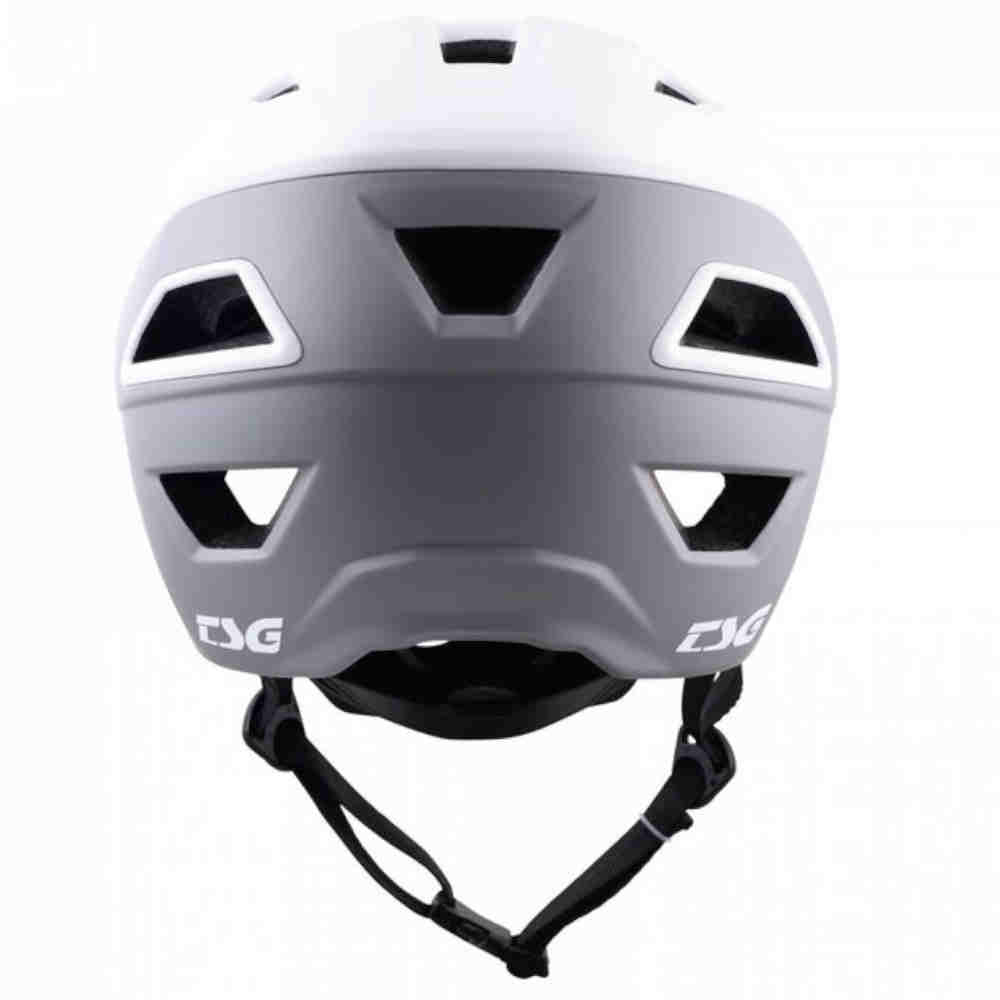 TSG Chatter Solid Color MTB Helm satin weiss grau