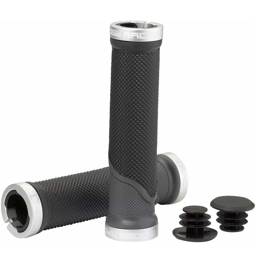 MOOSE RACING Lock-On MTB Griffe schwarz grau MOOSE RACING Lock-On MTB Griffe schwarz grau