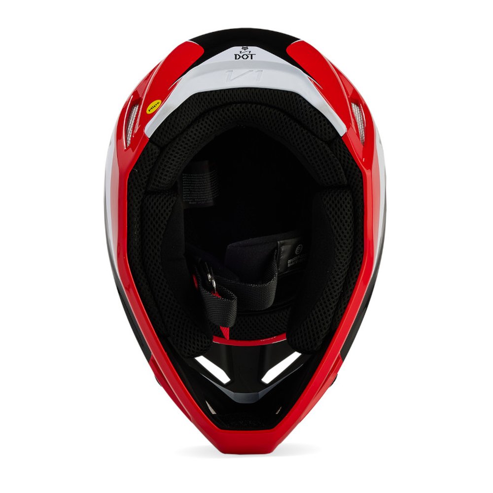 FOX V1 FLORA HELMET Motocross Helm Neon Rot