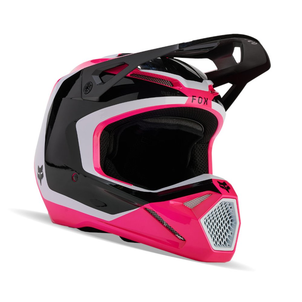 FOX V1 FLORA HELMET Motocross Helm Schwarz/Pink