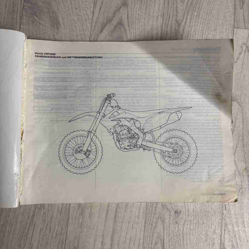 HONDA CRF 250 R 2011 3RKRN640 00X3R-KRN-6400 Motorrad Handbuch gebraucht