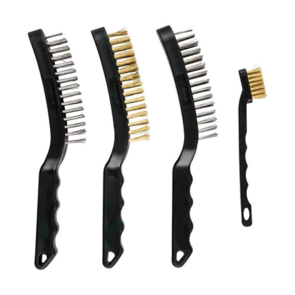 PARKSIDE 4-Teilig Drahtbürsten Set 3x 20mm 1x 15mm