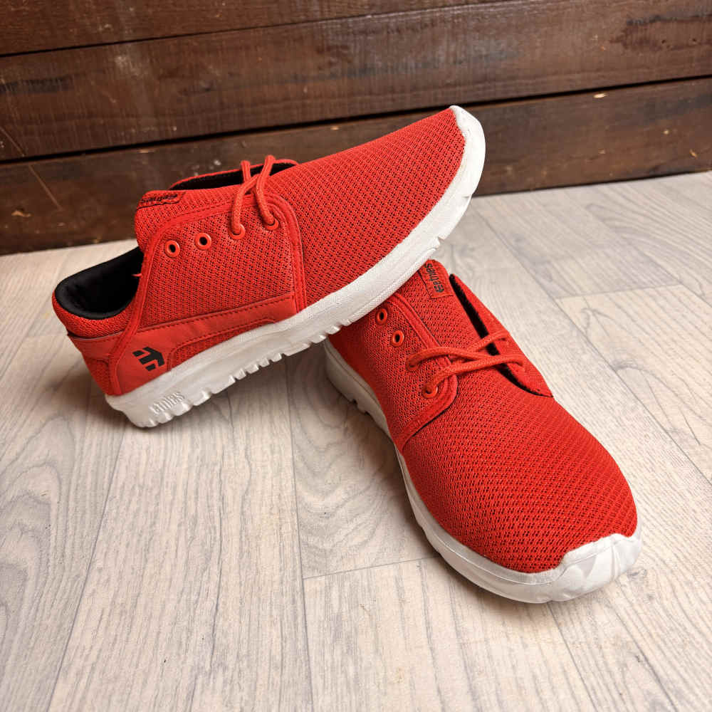 ETNIES Kids Scout Kinder Schuhe rot weiss schwarz ETNIES Kids Scout Kinder Schuhe rot weiss schwarz