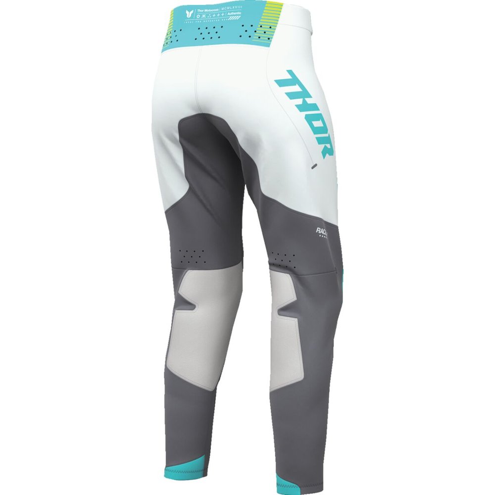 THOR Sportmode Velocity Frauen Motocross Hose grau/Aqua blau