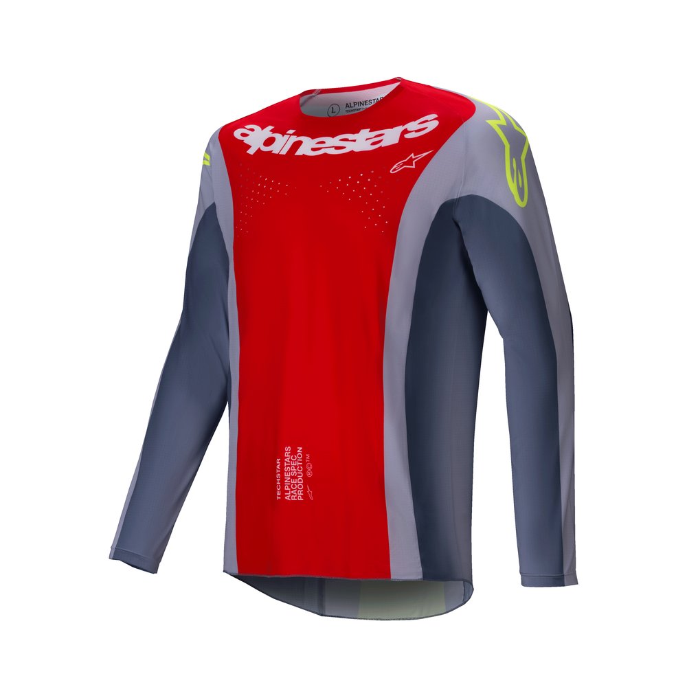 ALPINESTARS Techstar Melt Jersey rot grau ALPINESTARS Techstar Melt Jersey rot grau