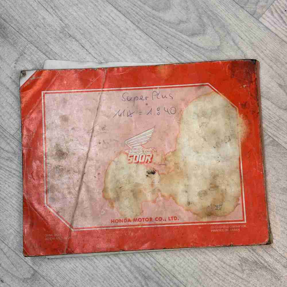 HONDA CR 500 R 1987 Original OEM 00X36-ML3-8201 36ML3820 Motorrad-Handbuch gebraucht