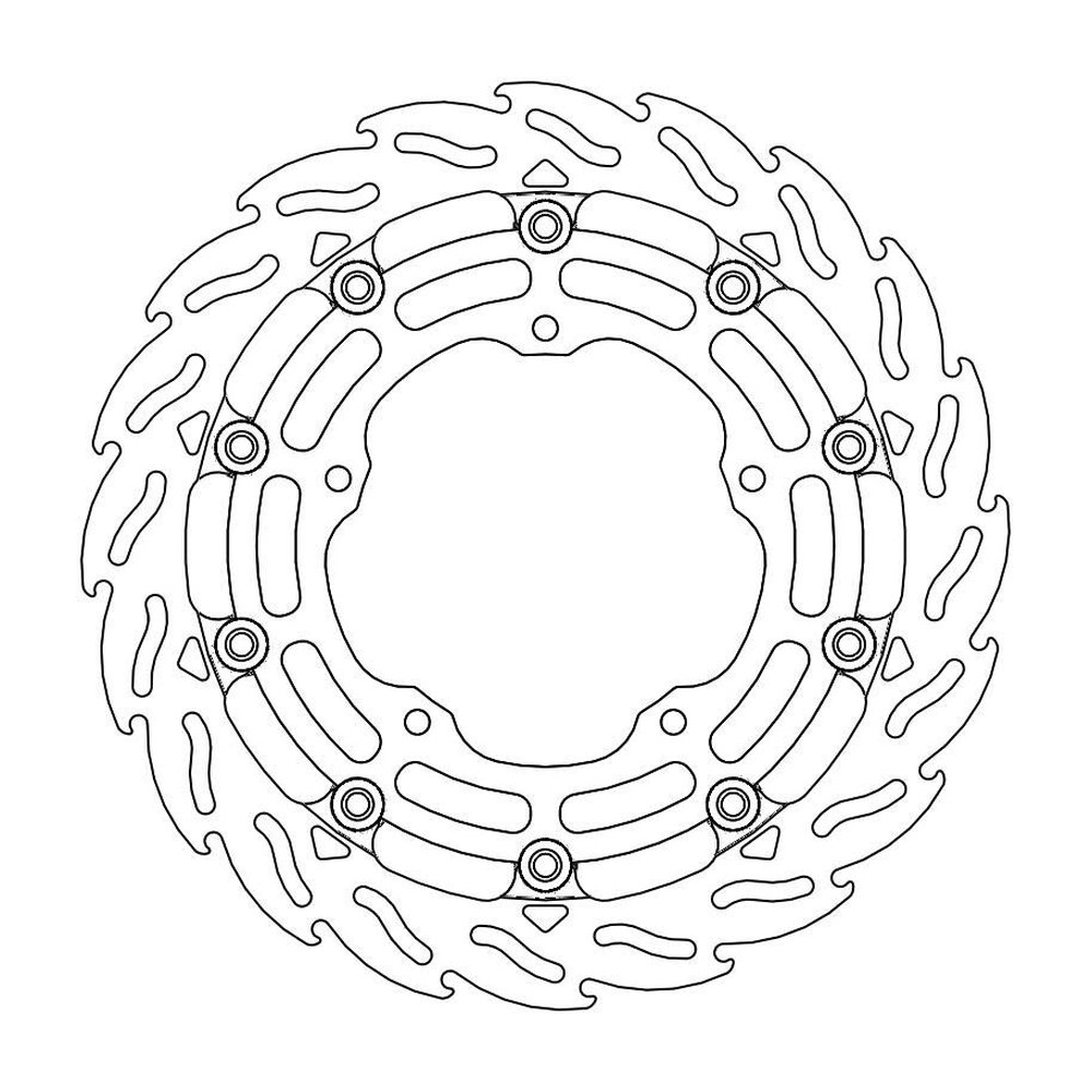 MOTO-MASTER Bremsscheibe Flame vorne R