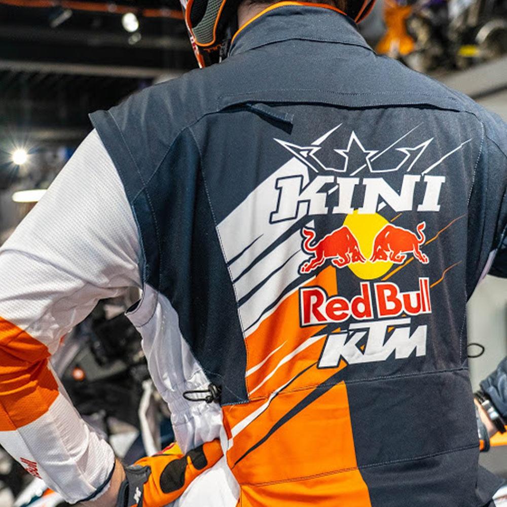 KINI RED BULL Competition Motocross Jacke orange weiss grau