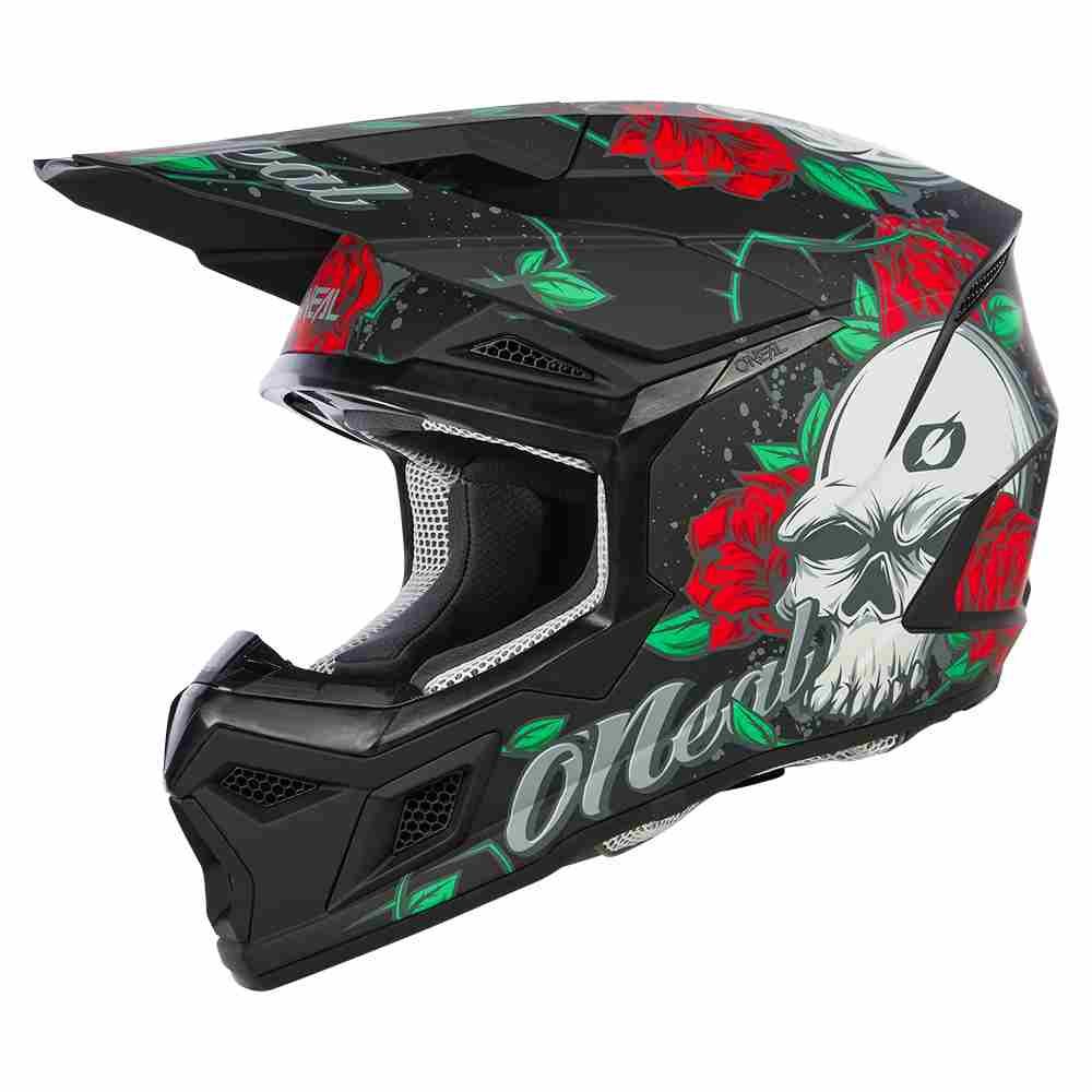 ONEAL 3SRS Melancia Motocross Helm schwarz multi