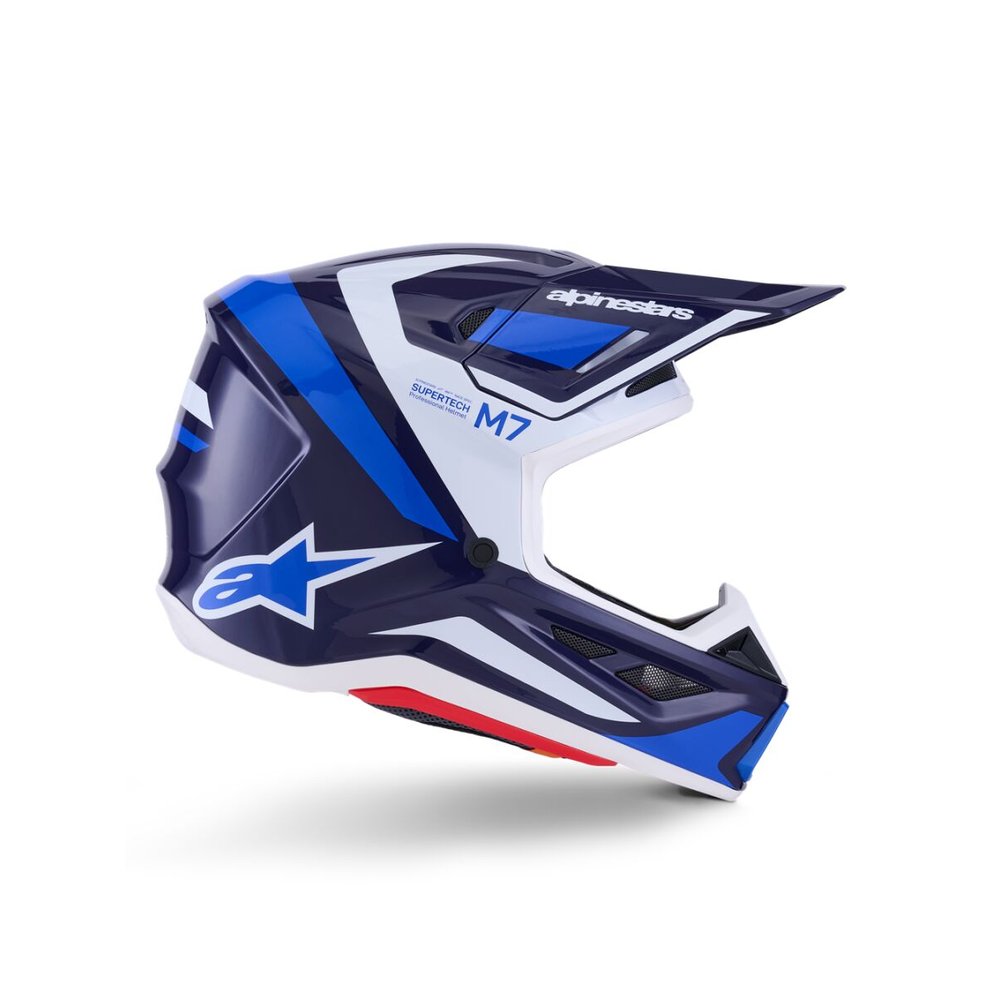 ALPINESTARS Supertech M7 Rise Motocross Helm blau/weiss