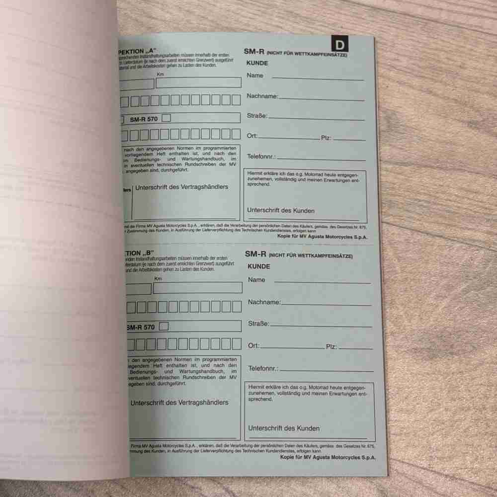 HUSQVARNA CR WR TC TE SMR Kauf-Anmeldung Buch Original OEM 800090573