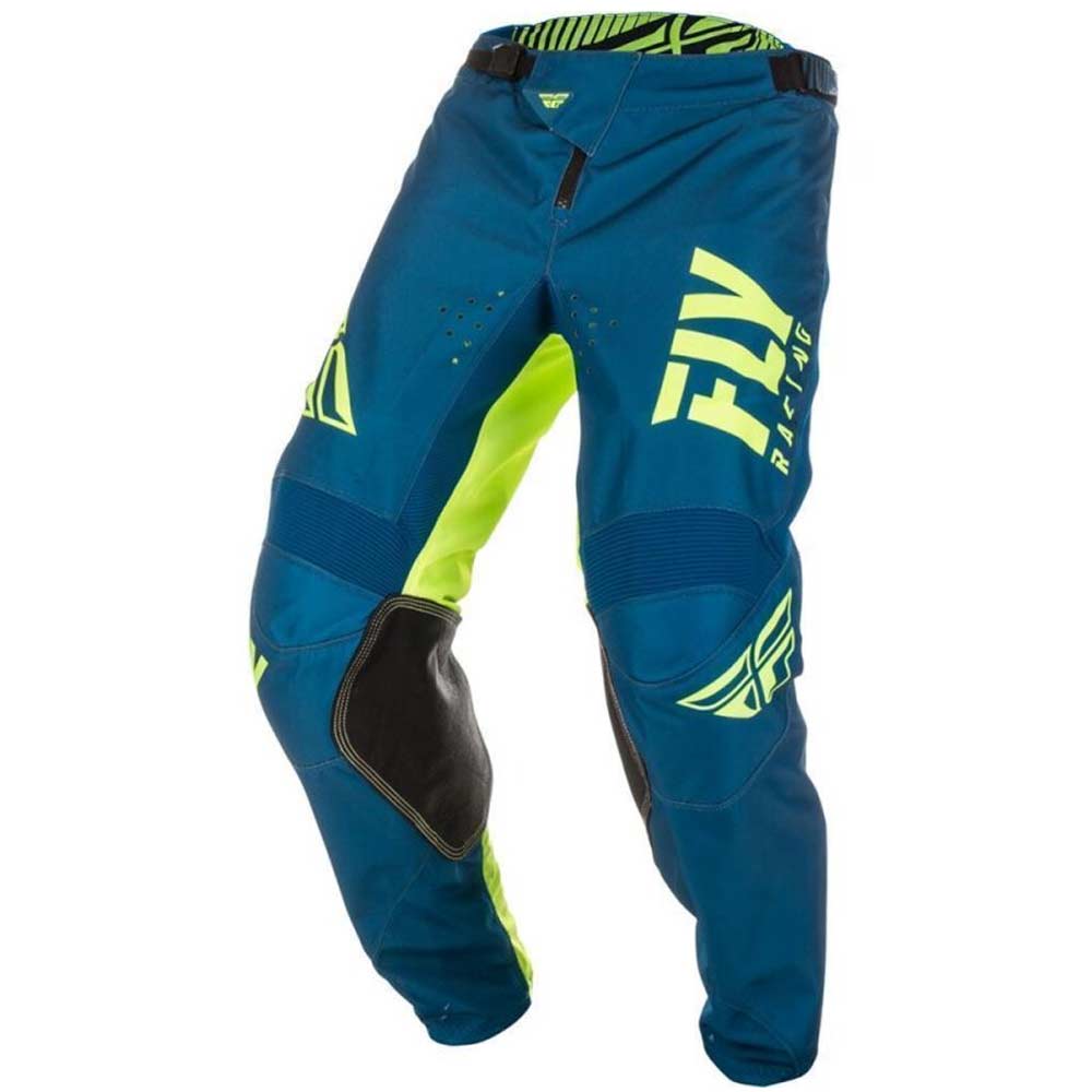 FLY Kinetic Shield Kinder Motocross Hose navy blau neon gelb FLY Kinetic Shield Kinder Motocross Hose navy blau neon gelb