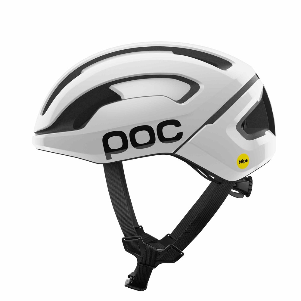 POC Omne Air MIPS Gravel Helm Hydrogen White/Uranium Black Matt w. Logo