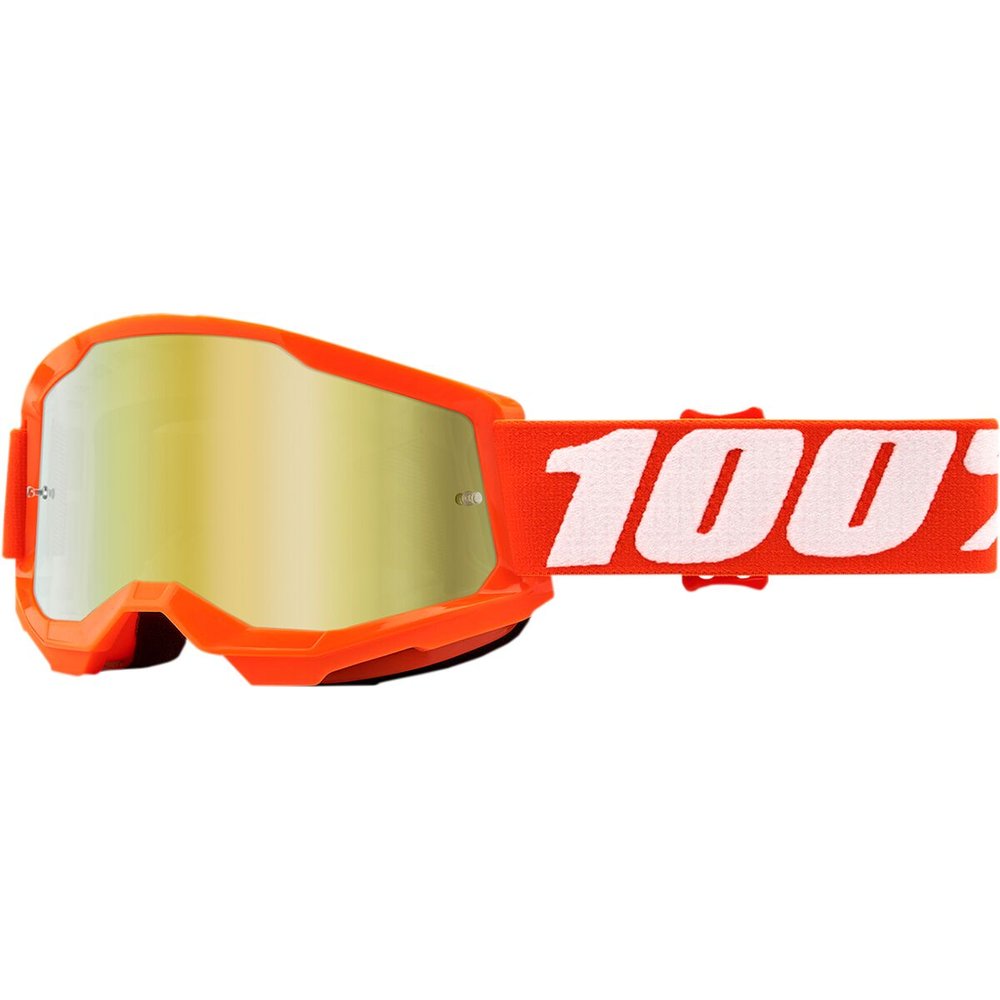 100% Strata 2 orange Kinder Brille gold verspiegelt