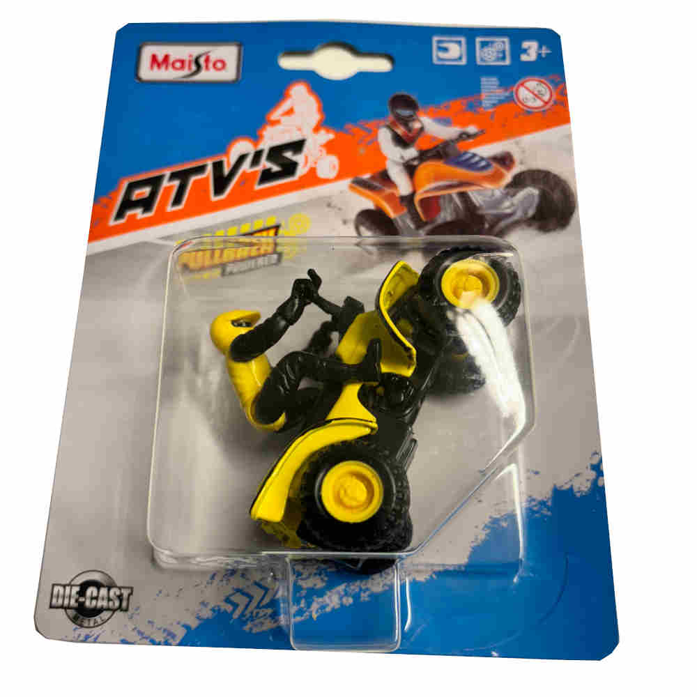 MAISTO ATV Pullback Quad gelb schwarz