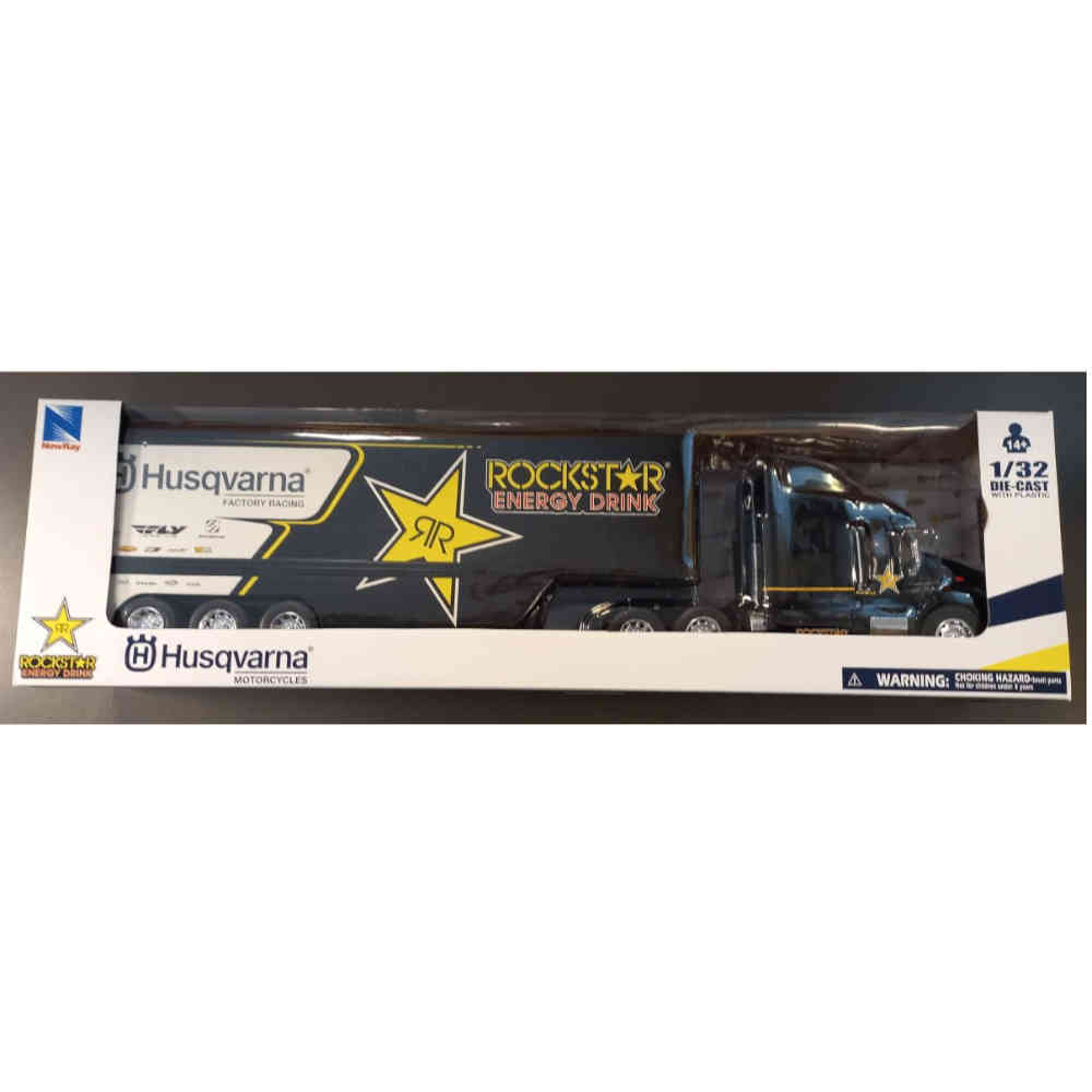 NEW RAY Husqvarna Factory Racing Rockstar Truck Motocross Maßstab: 1:32 schwarz