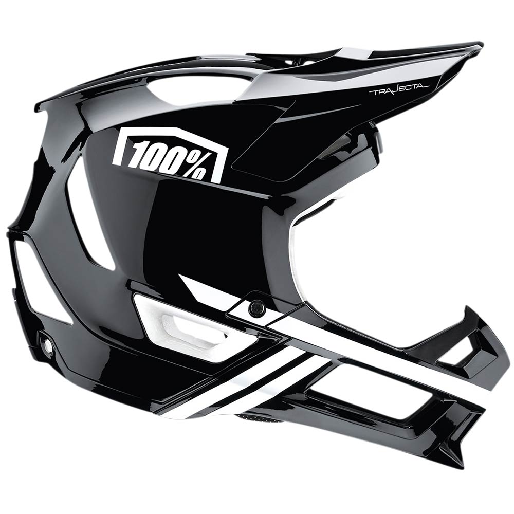 100% Trajecta MTB Helm schwarz weiss