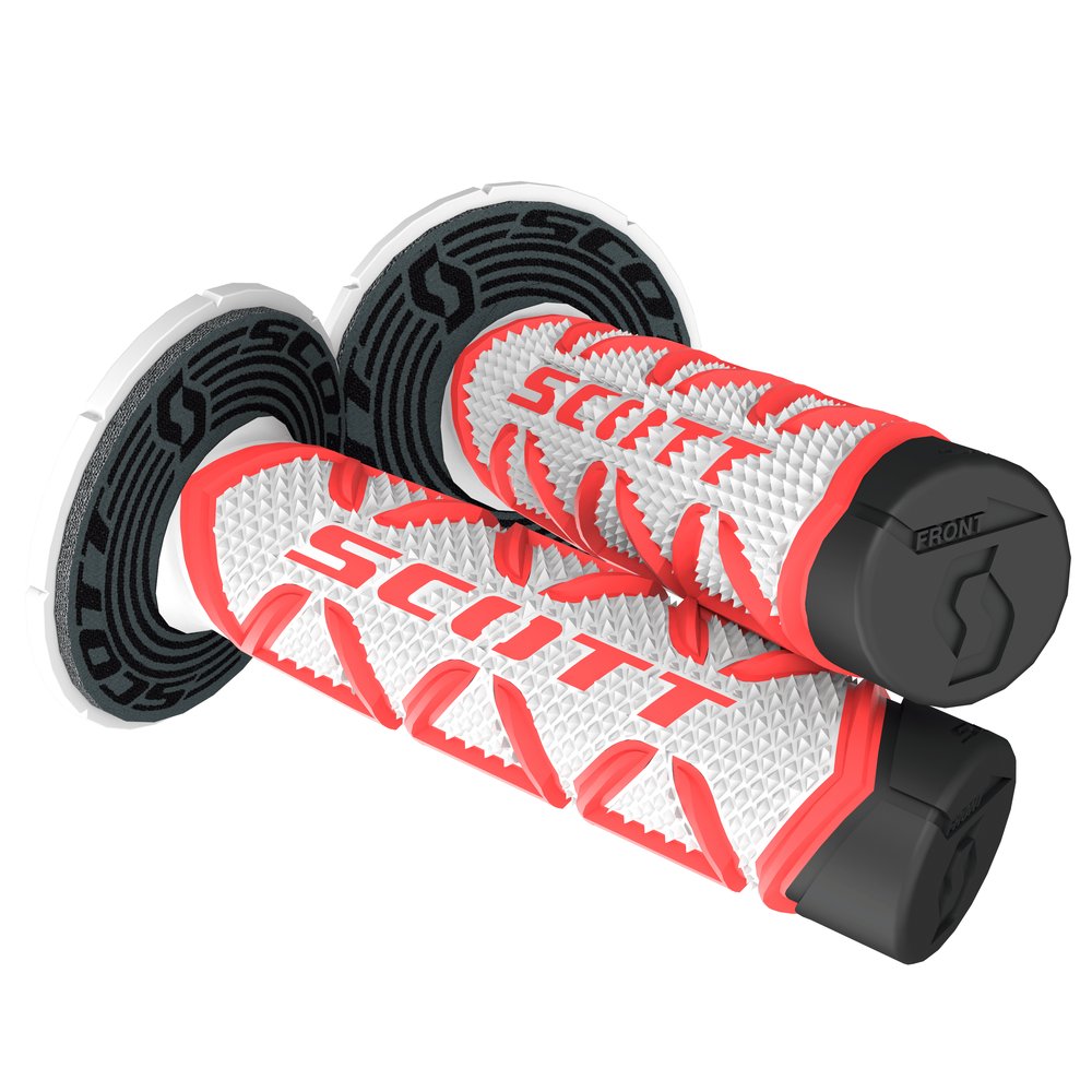 SCOTT Diamond MX Griffe + Donuts rot weiss SCOTT Diamond MX Griffe + Donuts rot weiss