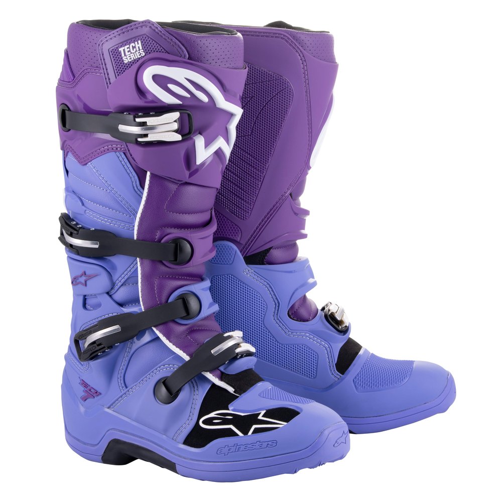 ALPINESTARS Tech 7 Motocross Stiefel lila weiss