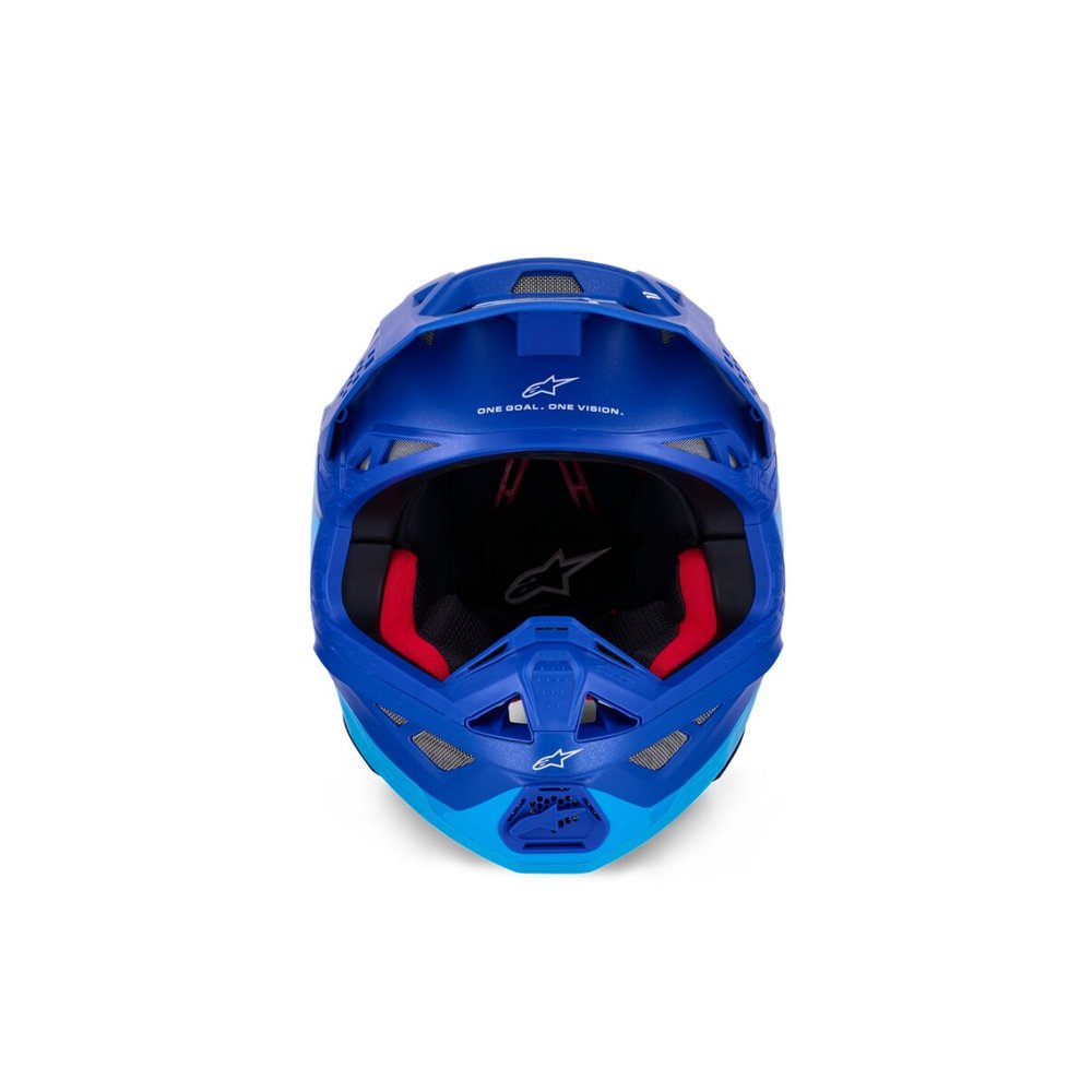 ALPINESTARS Supertech M10 Flood Motocross Helm blau/schwarz-carbon