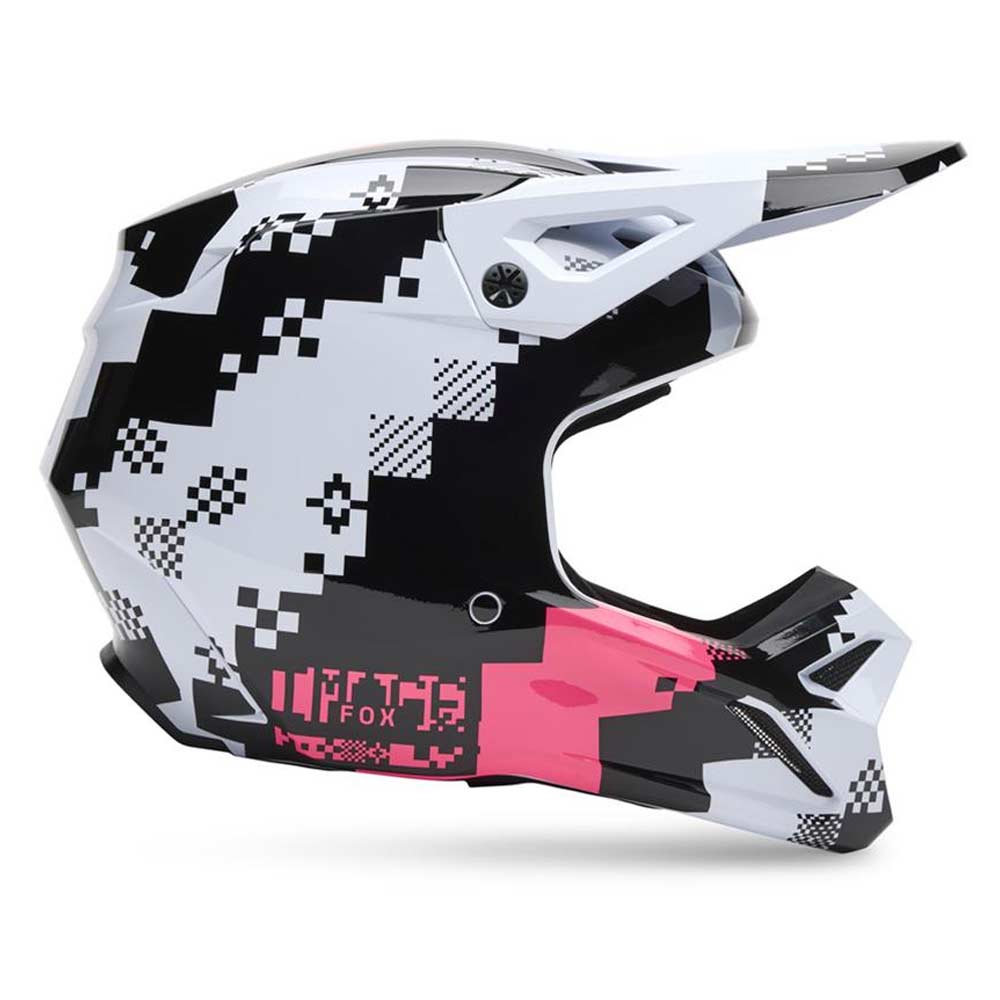 FOX V1 DIGI IMAGE HELMET Motocross Helm Schwarz/Pink