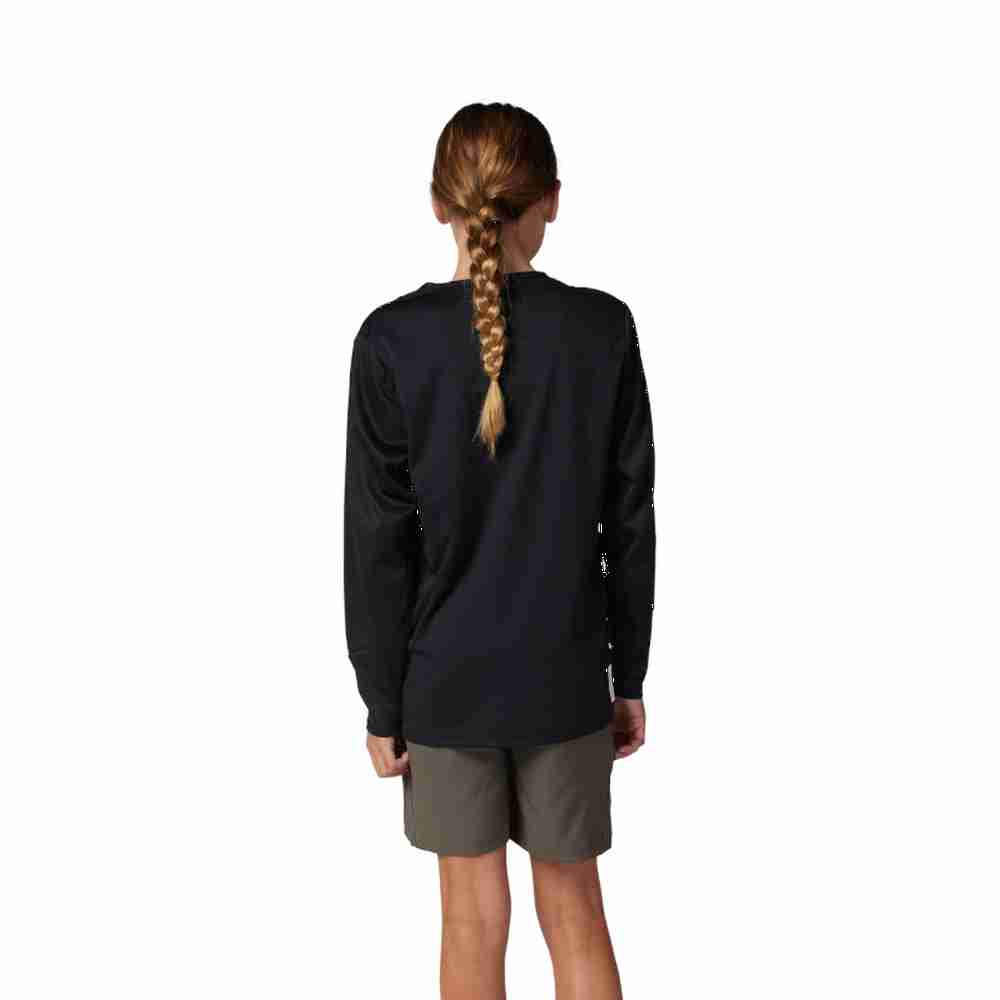 FOX YOUTH DEFEND MTB Jersey langärmlig Schwarz