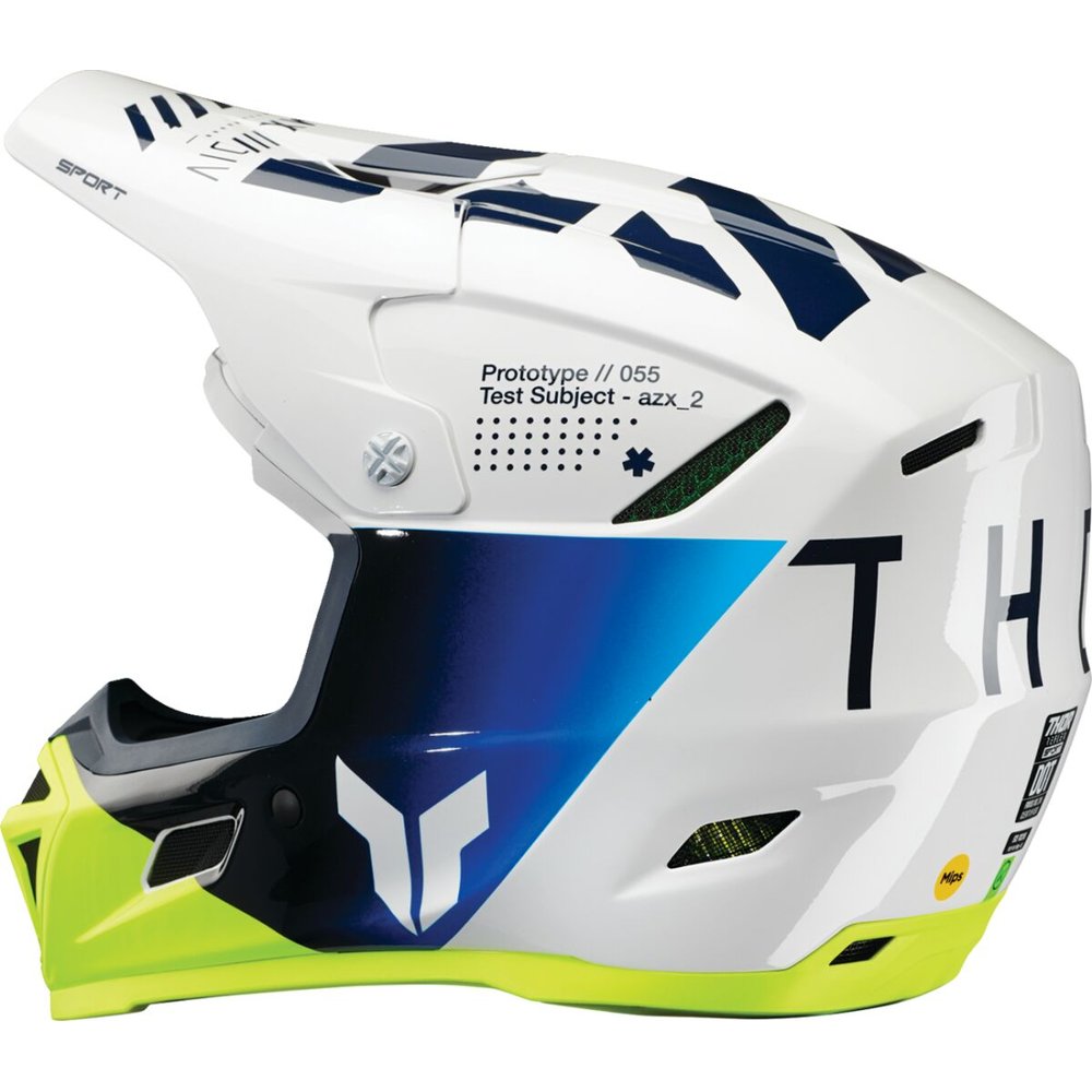 THOR Reflex Sport Motocross Helm Strike navy blau neon gelb