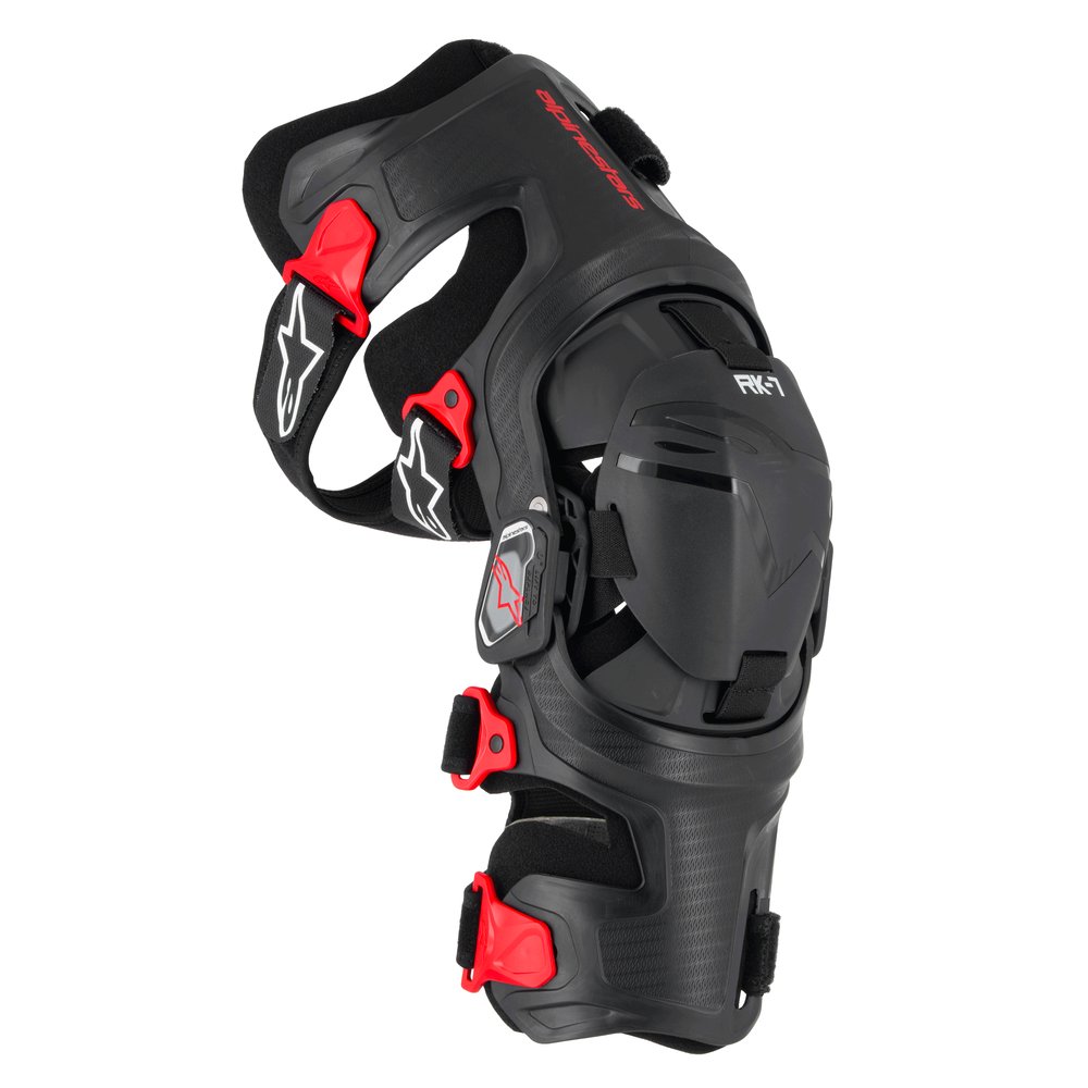 ALPINESTARS Supertech RK-10 Plasma Knieorthesen schwarz rot ALPINESTARS Supertech RK-10 Plasma Knieorthesen schwarz rot