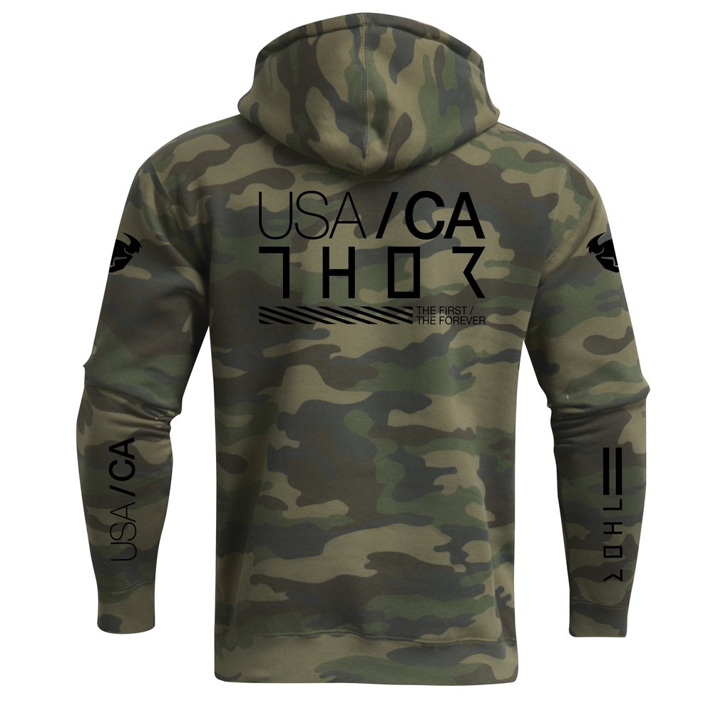 THOR Division Kapuzen Pullover camo grün