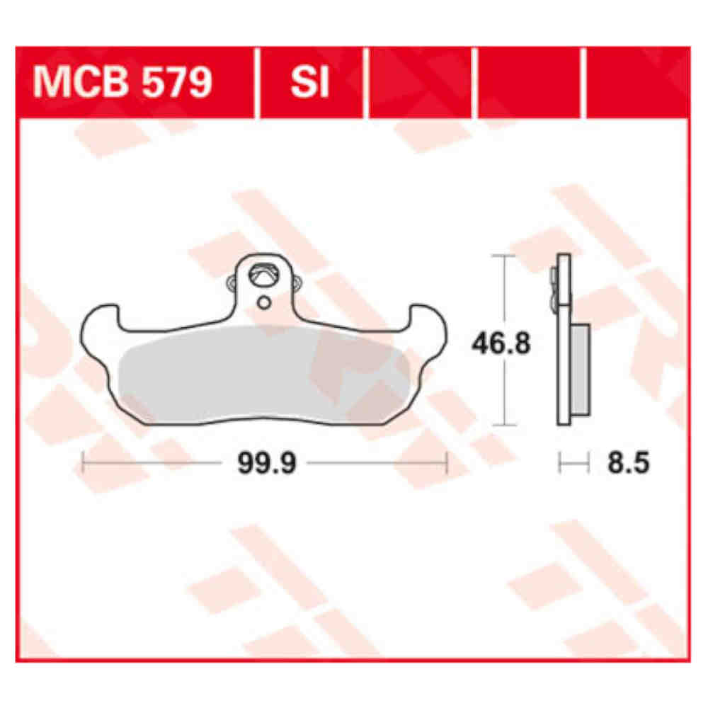 TRW Lucas MCB579 Bremsbelag-Satz cagiva VA