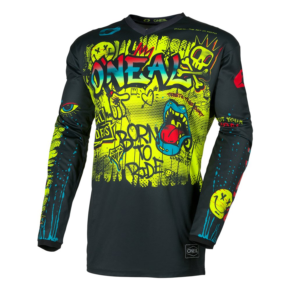 ONEAL Element Youth Kinder Jersey Rancid schwarz/neon gelb ONEAL Element Youth Kinder Jersey Rancid schwarz/neon gelb