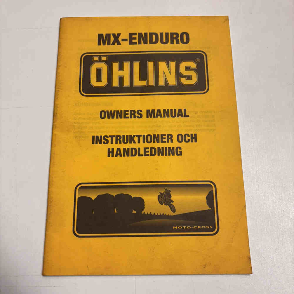 ÖHLINS MX-Enduro Fahrer-Handbuch Serviceanleitung gebraucht