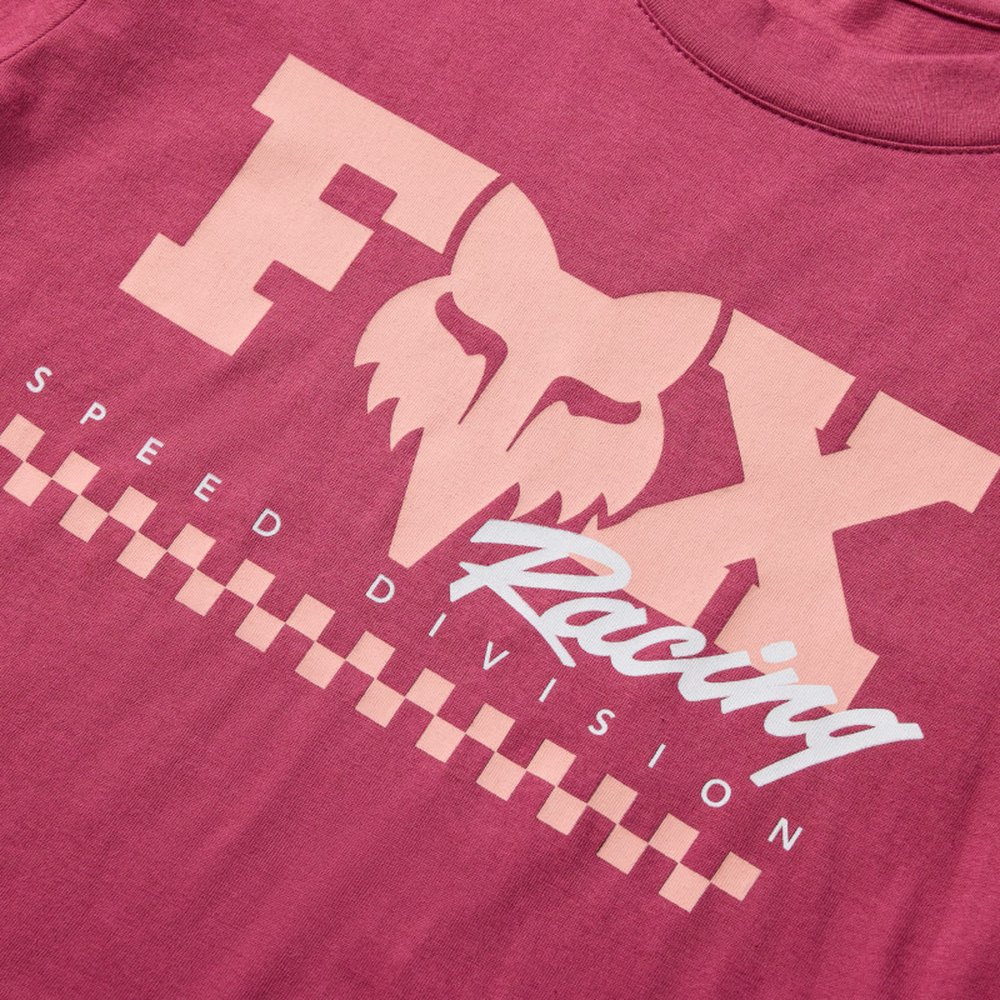 FOX W CHECKER SS BABY T-Shirt für Frauen Dark Pink