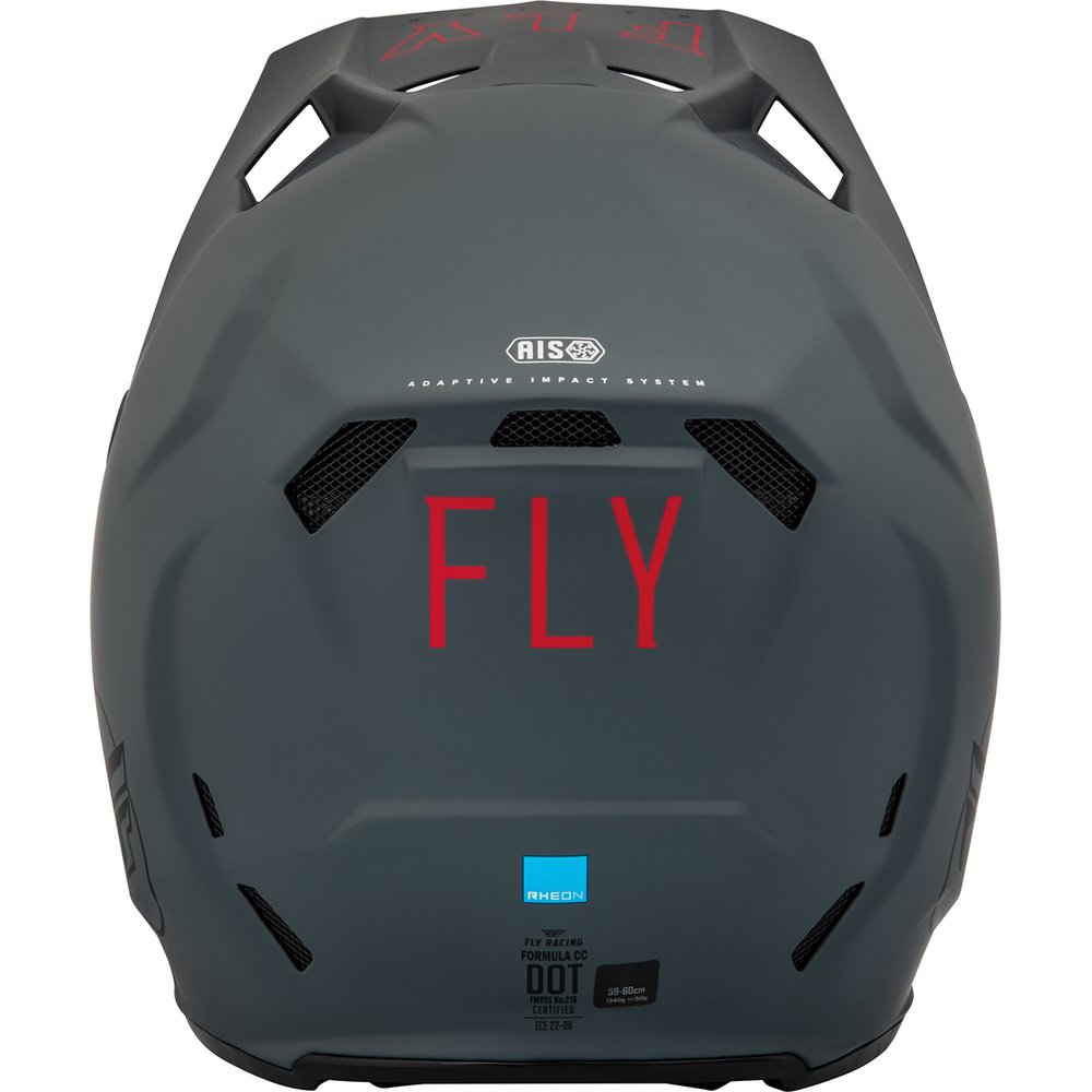 FLY Formula CC Centrum Motocross Helm matt grau schwarz FLY Formula CC Centrum Motocross Helm matt grau schwarz