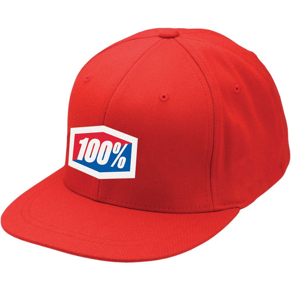 100% Essential Flexfit Kappe rot