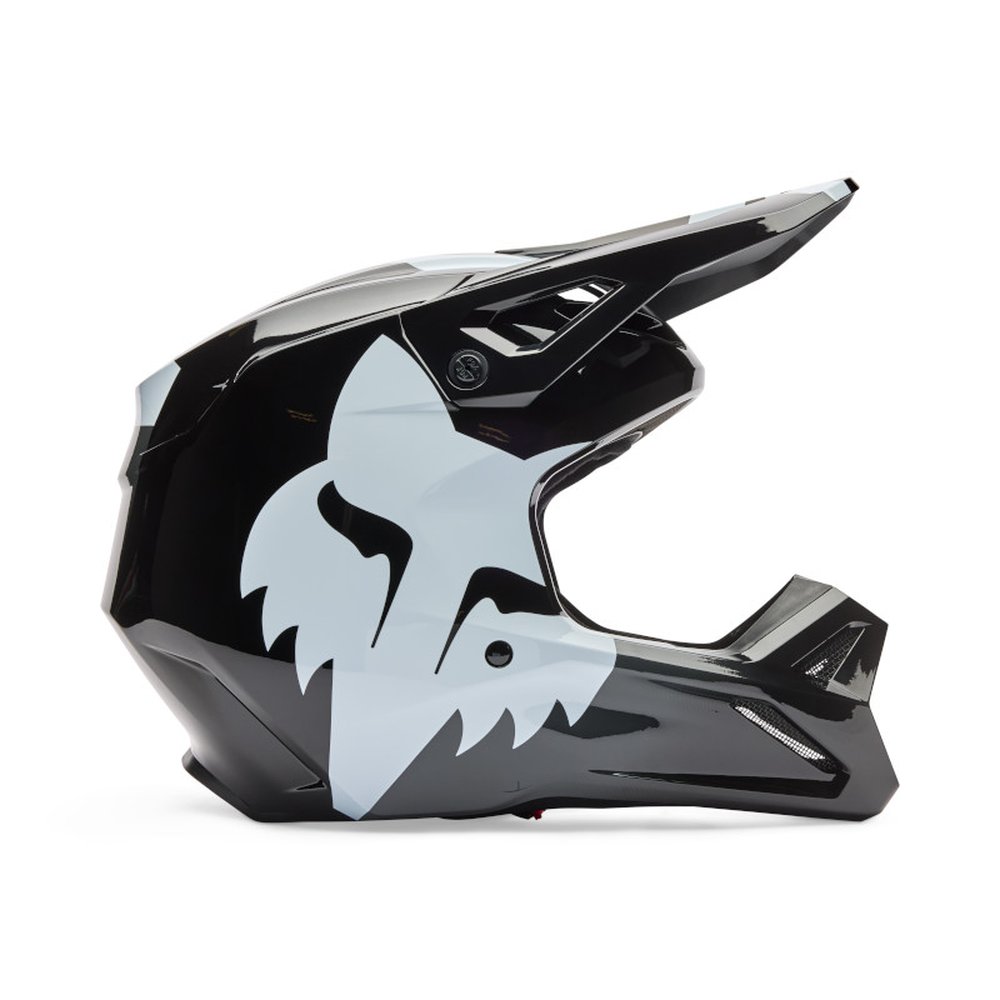 FOX YOUTH V1 SHIELD HELMET Motocross Helm für Kinder Schwarz