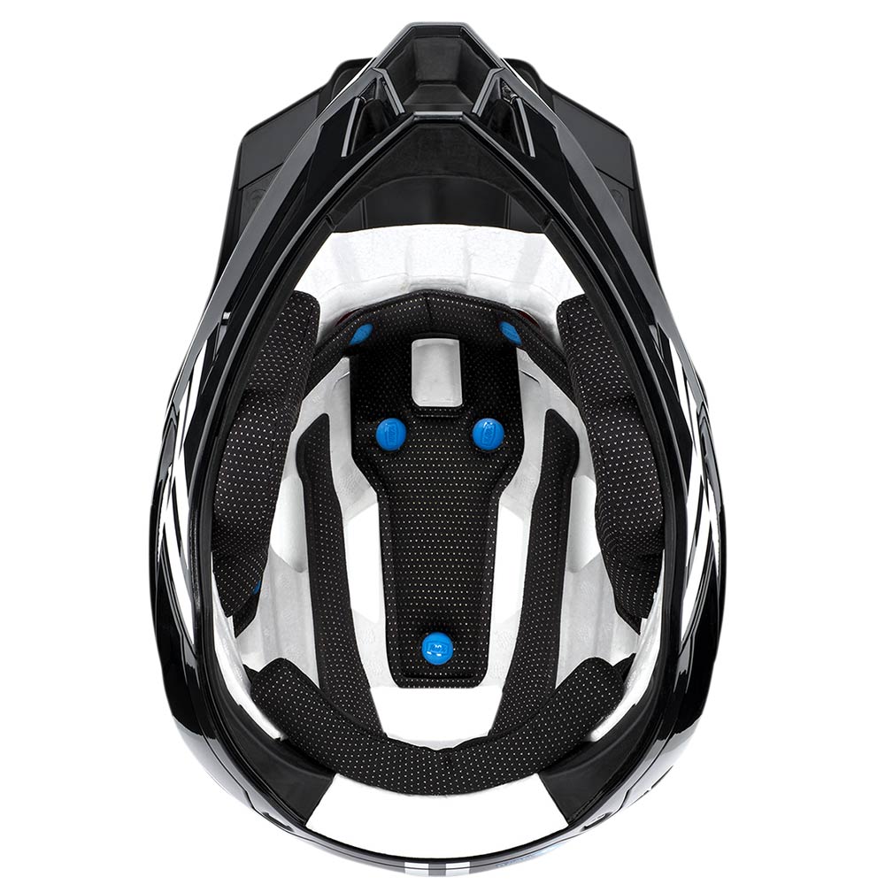 100% Trajecta MTB Helm schwarz weiss