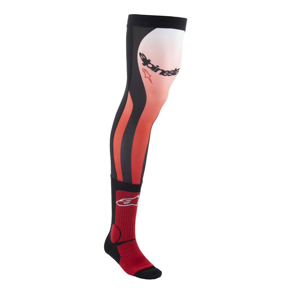 ALPINESTARS Knee Brace Socken rot weiss