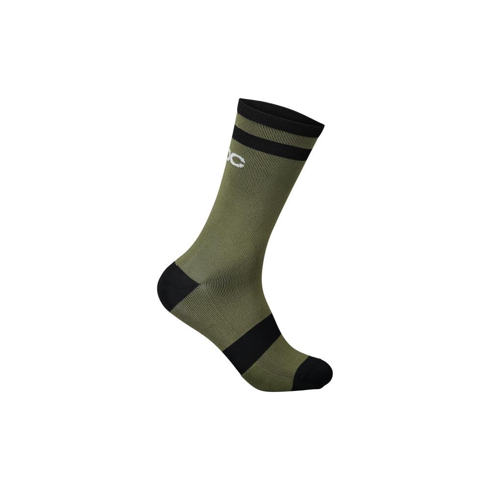 POC Lure MTB Sock Long Socken epidote grün/uranium schwarz