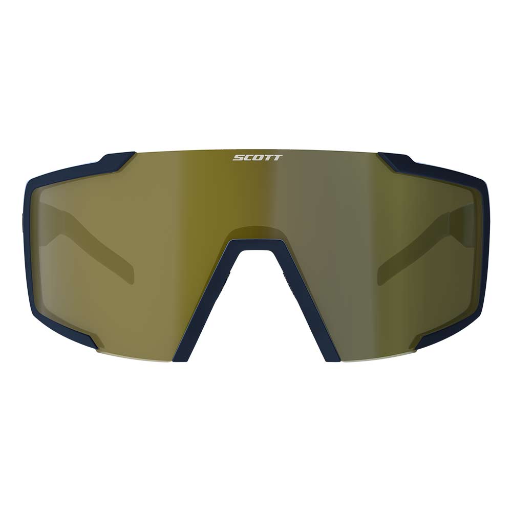 SCOTT Shield Compact Sonnenbrille submariner blau gold verspiegelt SCOTT Shield Compact Sonnenbrille submariner blau gold verspiegelt